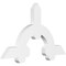 Ekena Millwork Ericson Architectural Grade PVC Gable Bracket, 36"W x 21"H x 2"D x 4"F, 14/12 Pitch GBP036X21X0204ERI00 - alternate 1